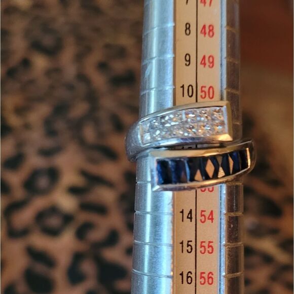 THIS RING IS ONLINE RIGHT NOW FOR $1999 GENUINE SAPPHIRE & DIAMOND BAND - Picture 8 of 8